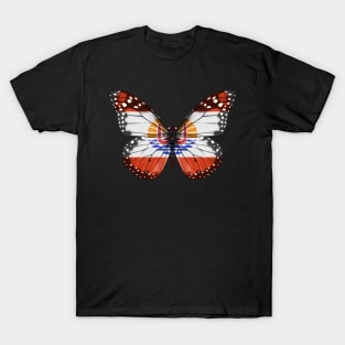 French Polynesian Flag  Butterfly - Gift for French Polynesian From French Polynesia T-Shirt